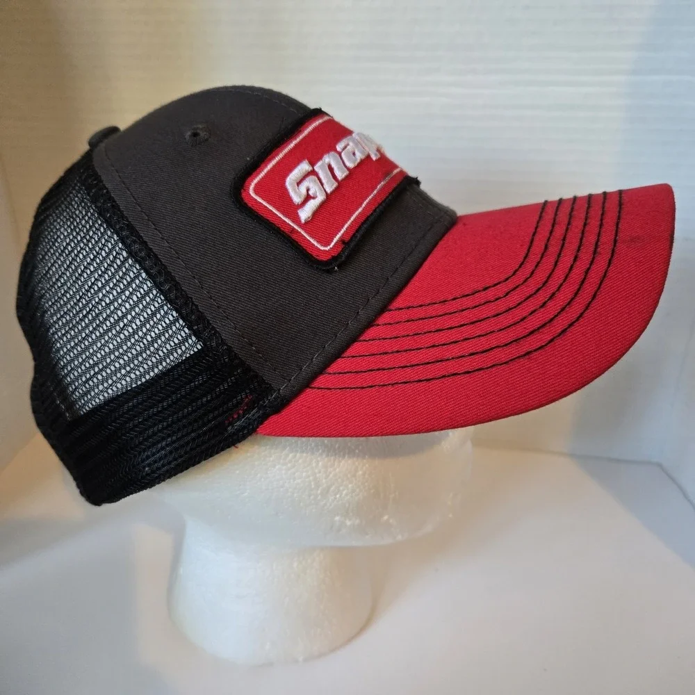 Snap-On Tools Official Red Logo Black Baseball Hat Cap One Size Snap‎ Back